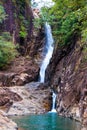 A pure mountain waterfall Royalty Free Stock Photo