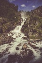 Pure mountain waterfall Royalty Free Stock Photo