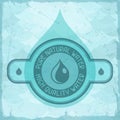 Pure natural water background in retro style