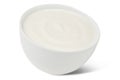 Pure natural yogurt in bowl