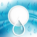 Pure organic water abstract background