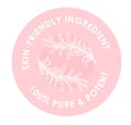 Pure and potent, skin friendly ingredient emblem