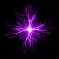 Pure Power and Electricity Purple Plasma Electrical Engergy