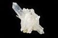 Pure Quartz Crystal on Black Royalty Free Stock Photo