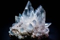pure Quartz Crystal cluster gemstone closeup 1 Royalty Free Stock Photo