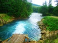 Pure spring water the Red key is a pleasure and a miracle Royalty Free Stock Photo