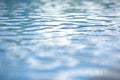 Pure water bokeh for background Clean water background with calm waves Blue sky reflection Royalty Free Stock Photo