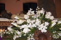 Pure white flowers in the Easter processions in Andalucia one of the most beautiful part of southern Spain
