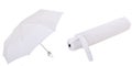 Pure white folding umbrella