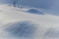 pure white untouched snow shapes - background for your concept Royalty Free Stock Photo