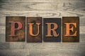 Pure Wooden Letterpress Theme Royalty Free Stock Photo