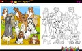Purebred dogs coloring book