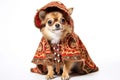 Purebred pup perfection: chihuahua in stylish costume