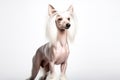 Purebred purebred beautiful dog breed chinese crested dog hairless cutie. Royalty Free Stock Photo