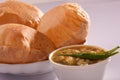 Puri bhaji - An Indian dish Royalty Free Stock Photo