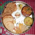 Puri bhaji thali
