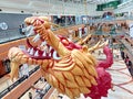 Puri Indah Mall Jakarta , Indonesia 23February 2022 Giant Dragon lampion Chinese new year