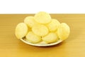 Puri for Panipuri or Gol gappa Gujarati Marathi Indian Food snack Royalty Free Stock Photo