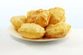 Puri or Poori traditional indian homemade deep fried bread or chapati Royalty Free Stock Photo