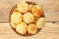 Puri or Poori traditional indian homemade deep fried bread or chapati Royalty Free Stock Photo