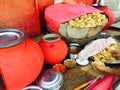 Puri or Poori traditional indian snack Royalty Free Stock Photo