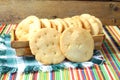 Puri or soji rava mainda Puri traditional indian gujrati homemade deep fried bread