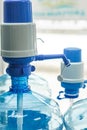 Purified filtration water bottle mechanical pump reusable