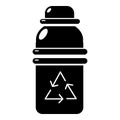 Purified water container icon, simple style