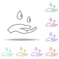 purified water outline icon. Elements of Ecology in multi color style icons. Simple icon for websites, web design, mobile app,