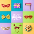 Purim holiday background Royalty Free Stock Photo