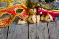 Purim background Royalty Free Stock Photo