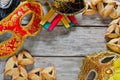 Purim background Royalty Free Stock Photo