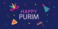 Purim.Happy Purim carnival.Purim party elements.Vector greeting card for Purim holiday.Jewish holiday.