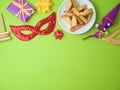 Purim holiday background Royalty Free Stock Photo