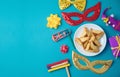 Purim holiday background Royalty Free Stock Photo