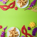 Purim holiday background Royalty Free Stock Photo