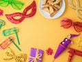 Purim holiday background Royalty Free Stock Photo