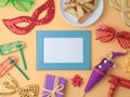 Purim holiday background Royalty Free Stock Photo