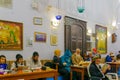 Purim in the old Abuhav synagogue, Safed Tzfat, Israel