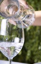 Puring water into a glass Royalty Free Stock Photo