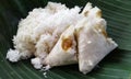 puro and sticky rice with grated coconut