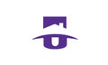 Purple abstrac logo vector