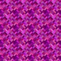 Purple abstract diagonal rectangle tile mosaic pattern background Royalty Free Stock Photo