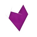 Purple abstract heart with waving effect Royalty Free Stock Photo