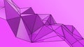 Purple abstract modern crystal background. Polygon, Line, Triangle pattern shape for wallpaper. Illustration low poly, polygonal Royalty Free Stock Photo