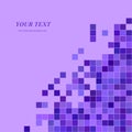 Purple pixel square pattern background design Royalty Free Stock Photo