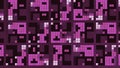 Purple abstract pixelated background. Motion. Mosaic pattern with blinking small colorful squares. Royalty Free Stock Photo