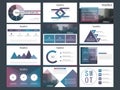 Purple Abstract presentation templates, Infographic elements template flat design set for annual report brochure flyer leaflet Royalty Free Stock Photo