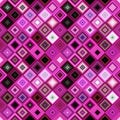 Purple abstract repeating diagonal square mosaic tile pattern background Royalty Free Stock Photo