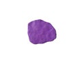 Purple abstract shape plasticine clay, speech bubble dough
